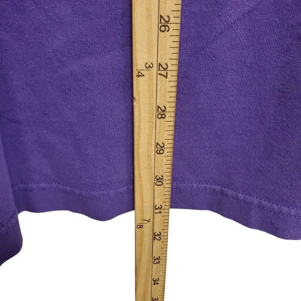 Vintage SACRAMENTO KINGS Shirt Adult 2XL Purple BIG LOGO REEBOK NBA Basketball